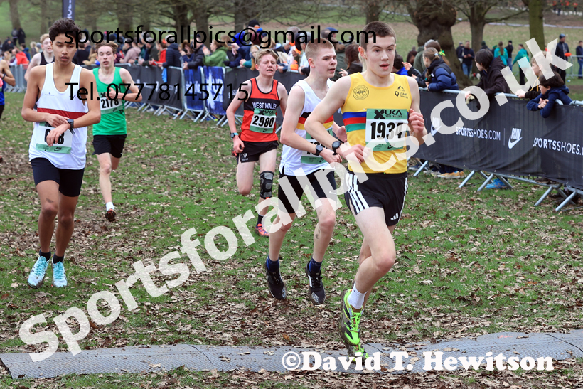 Boys Under-15s 2026 UK CAU Inter Counties Cross Country, Wollaton Park, Nottingham. Photo: David T. Hewitson/Sports for All Pics